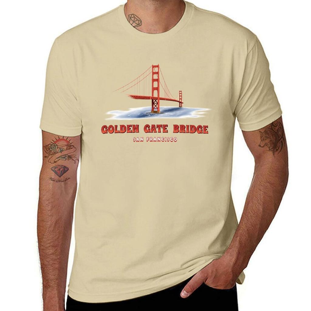 Golden Gate Bridge Tshirt cute clothes boys whites oversized t shirt men