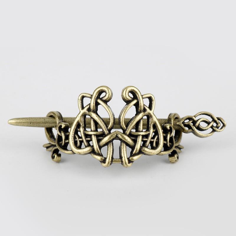 European & American Retro Celtic Knot Hairpin - Metal Crown Updo Clip