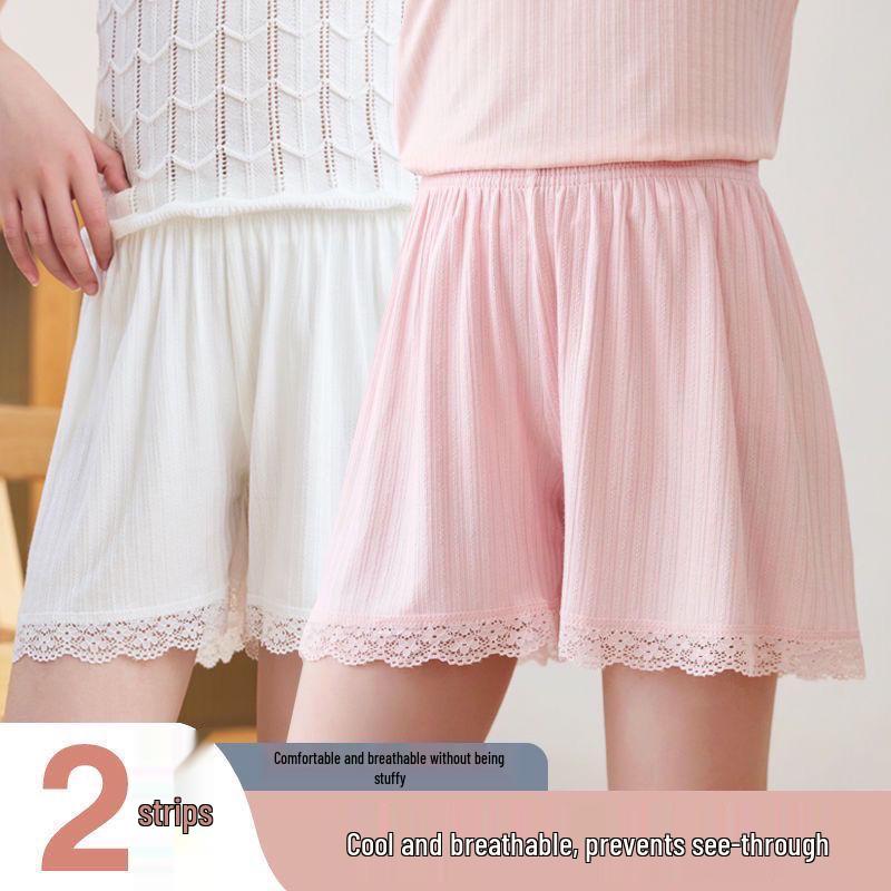 Girls' Ice Silk Anti-Exposure Summer Shorts - Lightweight Boxer Briefs for Kids