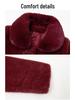 2025 Women's Fashionable Winter Coat for Elderly - Stylish Faux Mink Velvet Warmth for Middle-aged & Seniors