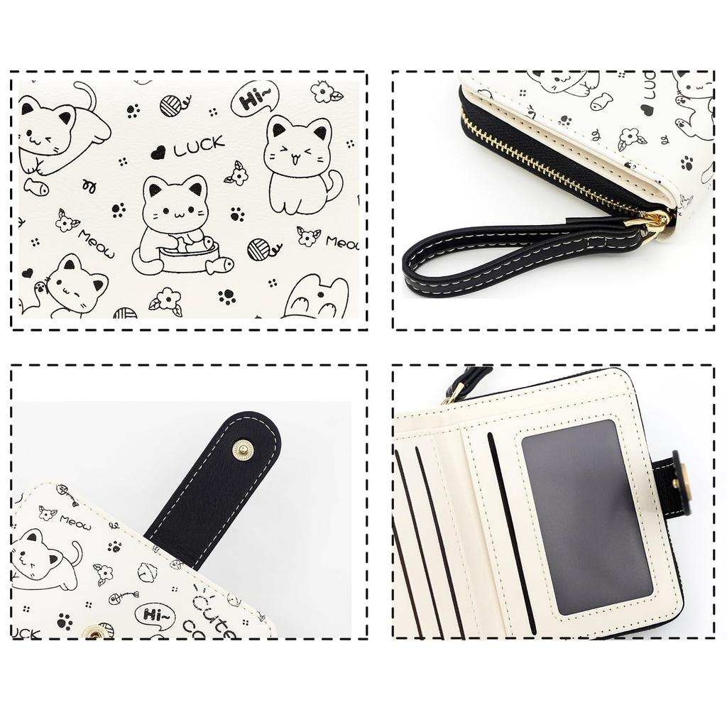 Portfel dla szkoły podstawowej gimnazjum liceum kot moneta moneta mały prezent [YIYIMUKI] dzieci, dziewczynki, chłopcy, uczniowie, uczniowie, uczniowie, dzieci,