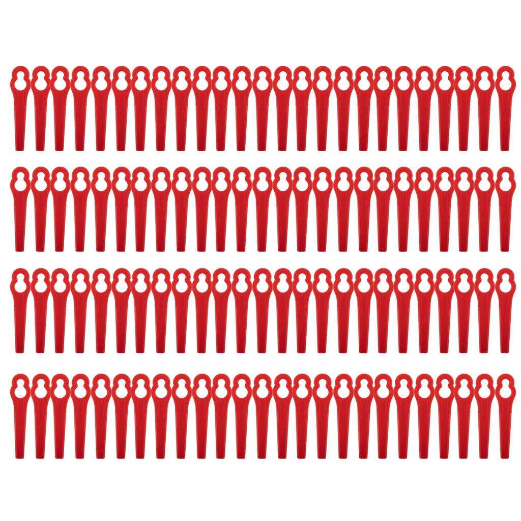 100pcs Plastic Lawn Mower Brush Cutter Blades Replacement Garden Trimmer Replacement Parts Garden Power Tools Accessories