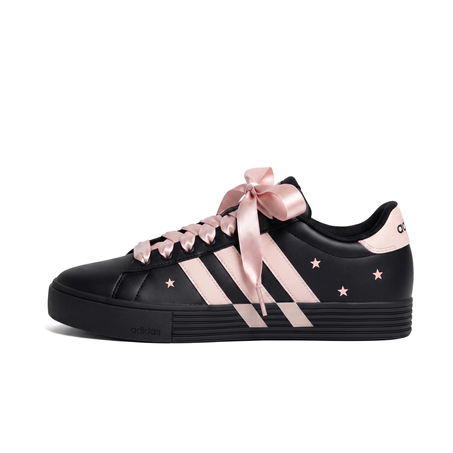

Adidas Daily 4.0 Coverage Slip Resistant Cushioning Low top Skateboard Shoes Unisex Black Pink KH8004(Team59-) 38⅔
