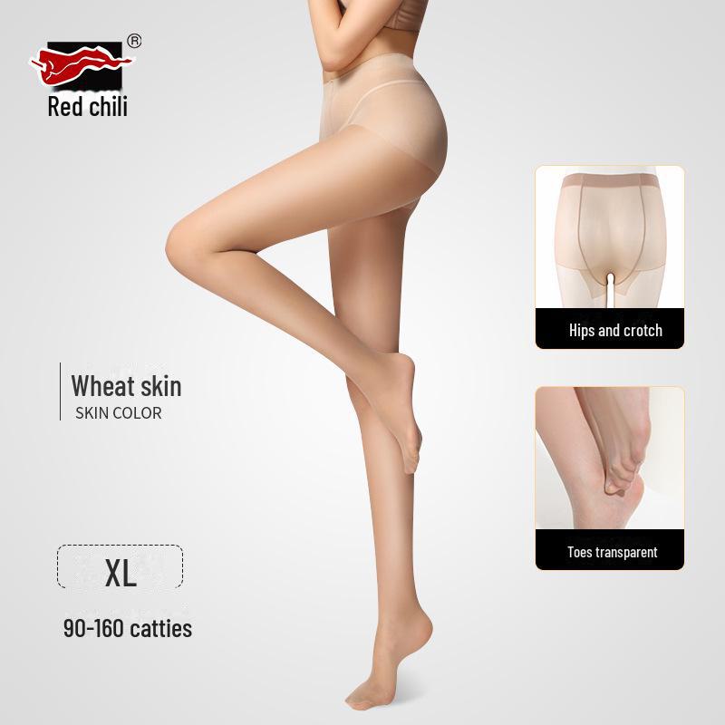 

Червоний Перець Великий Розмір Літні Колготки для Жінок - 15D Тонкі, Стійкі до Затяжок, Великий Розмір Plus Size (90-160 jin)