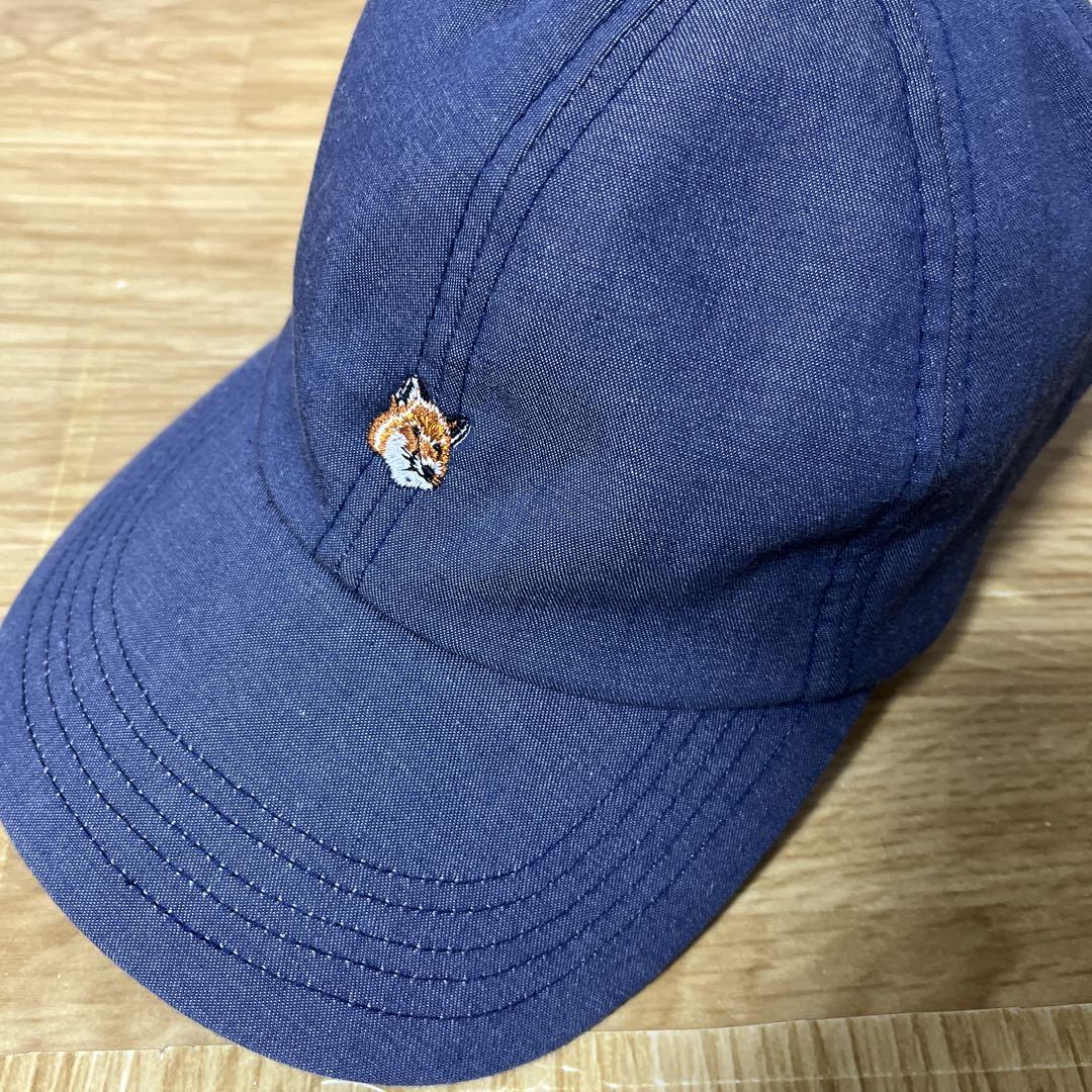 

[USED] Maison Kitsune Fox Head Embroidery 6-Piece Cap