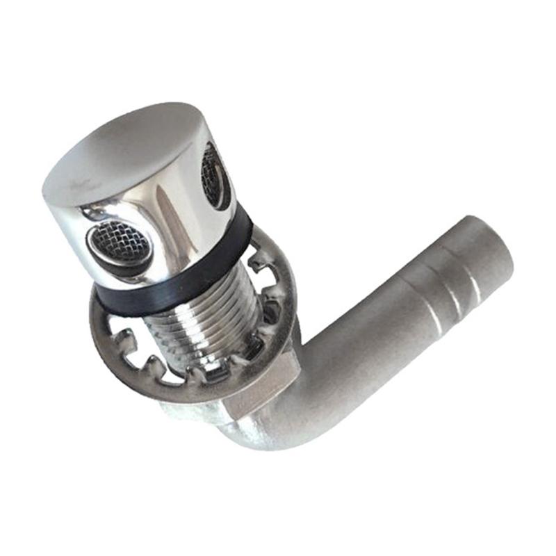 Marine Grade Boat Gas Tanks Vent Fuel Tanks Breather Vent for 5/8in Hose Boat Flush Mount Thru-Hull Fuel Gas Tanks Vent