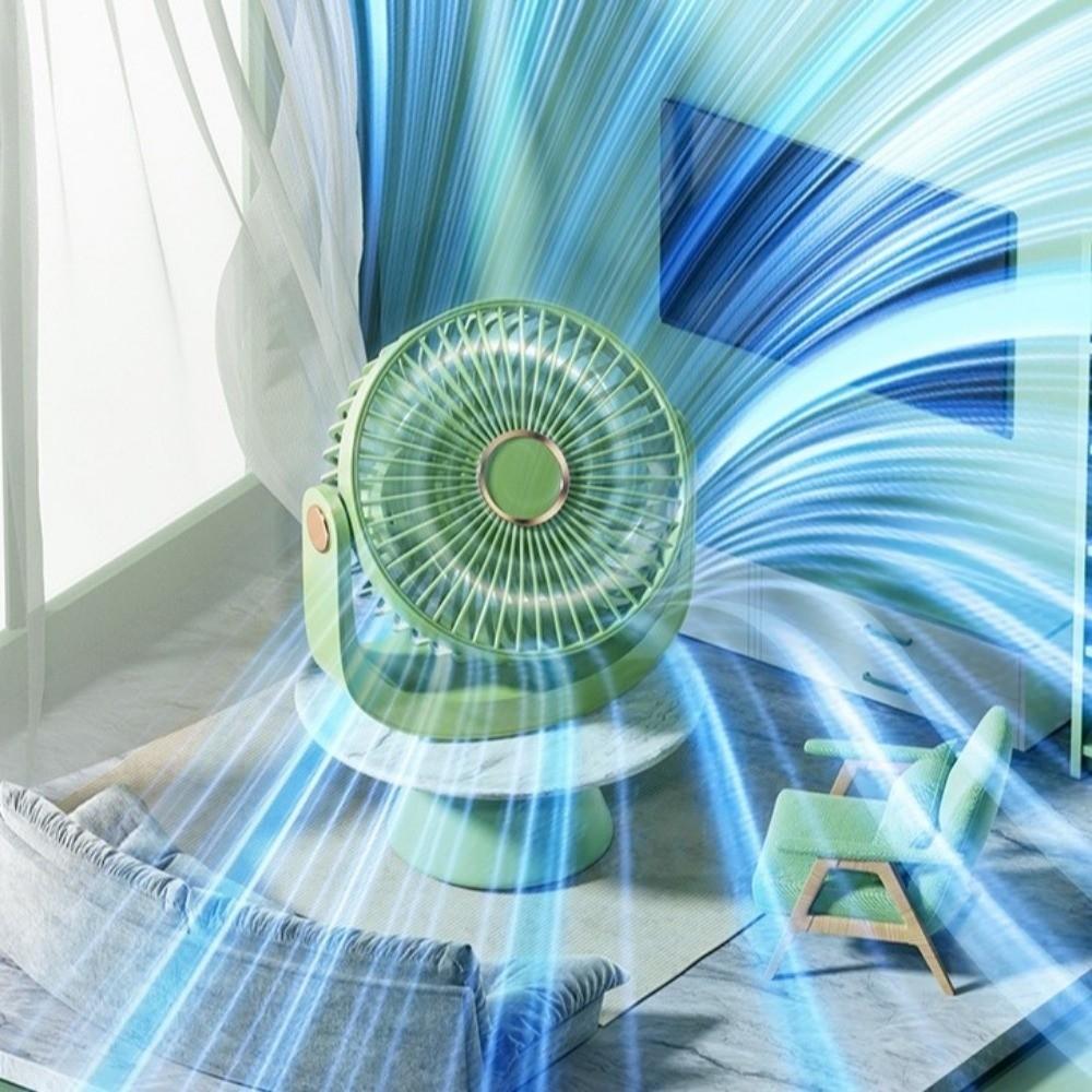 5 Speeds Ceiling Fan 360° Rotation Electric Table Fan Portable Desktop  Fan  Bedroom