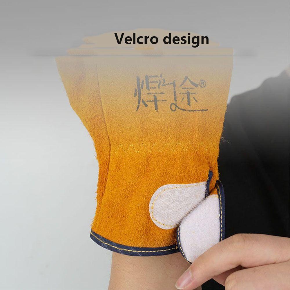 1Pair Breathable Labor Protection Gloves Thickened Welder Gloves Sturdy Work Safety Glove Adult