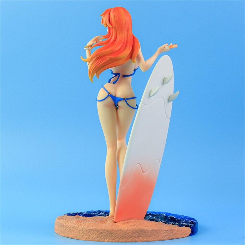 33cm Anime One Piece Model Nami Swimsuit Ver Sexy Girl Statue Can Be Undressed Action Figurine Nami Toy Anime Figure Gift