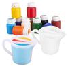 Silicone Split Cup with Handle 17oz Paint Pouring Fluid Art Cup Mixing Measuring Cup with Tip Nozzle DIY Crafts Supplies Resin Art Accessories