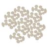 Bstinay 10 Sets (90 Pieces) Saxophone Key Button Inlays Replacement Parts for AltoTenorSoprano Saxophones Saxophone Accessories Oval & Round Plastic