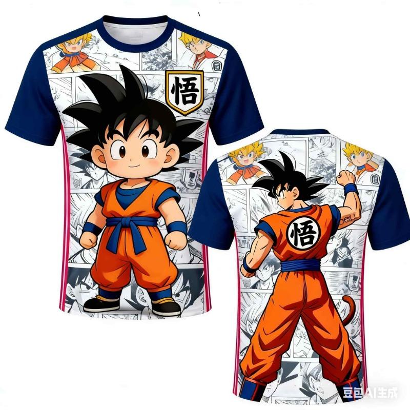 Dragon Ball Son Goku Japan National Team Soccer Jersey 3D Quick Dry T-Shirt For Men Women Fans Outdoor Sports Training Clothing