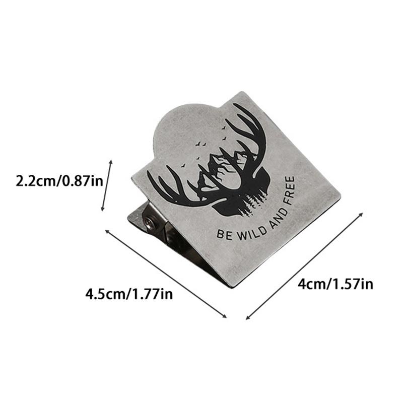 Retro Metall Binderklammern Foldback Notizen Briefablage Büroklammer Bindeklammern Scrapbook-Klammer Schreibwaren Aufbewahrungsklammer