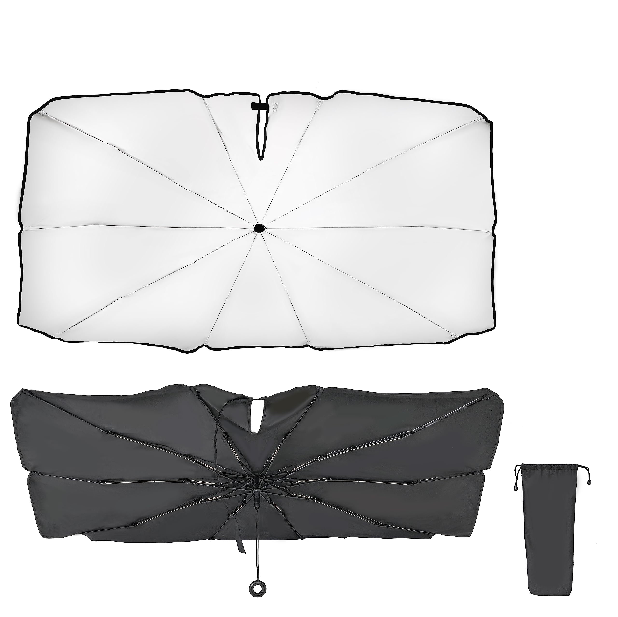 

SEIWA IMP205 Shaftless Folding Umbrella Large W x 775mm Blocks of UV Made in Japan Sunshade, (1335mm H), Shaftless, Titanium-Coated, 99.9% Rays,