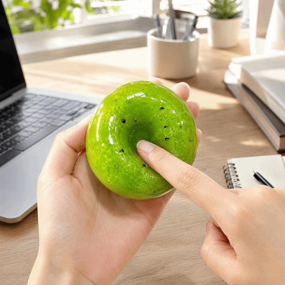 Realistic Simulation Squishy Toy Soft Material Kiwi Fidget Toy Kiwi Smoothie Balls Handmade
