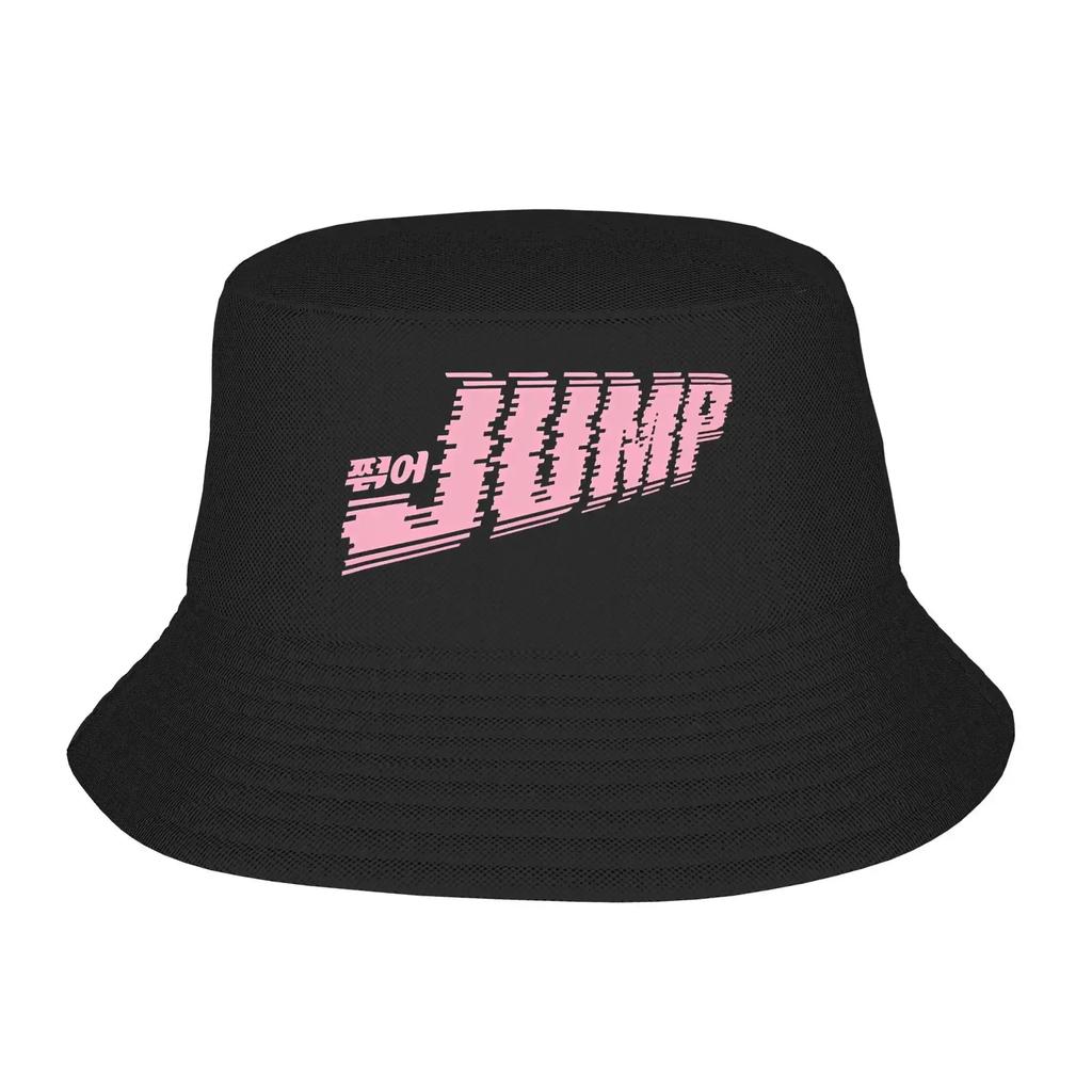JUMP Bucket Hat Muisc Pink Streetwear FisherUnisex Caps For Unisex Women Korean Hunting Sunscreen Hats Breathable Pattern Ca