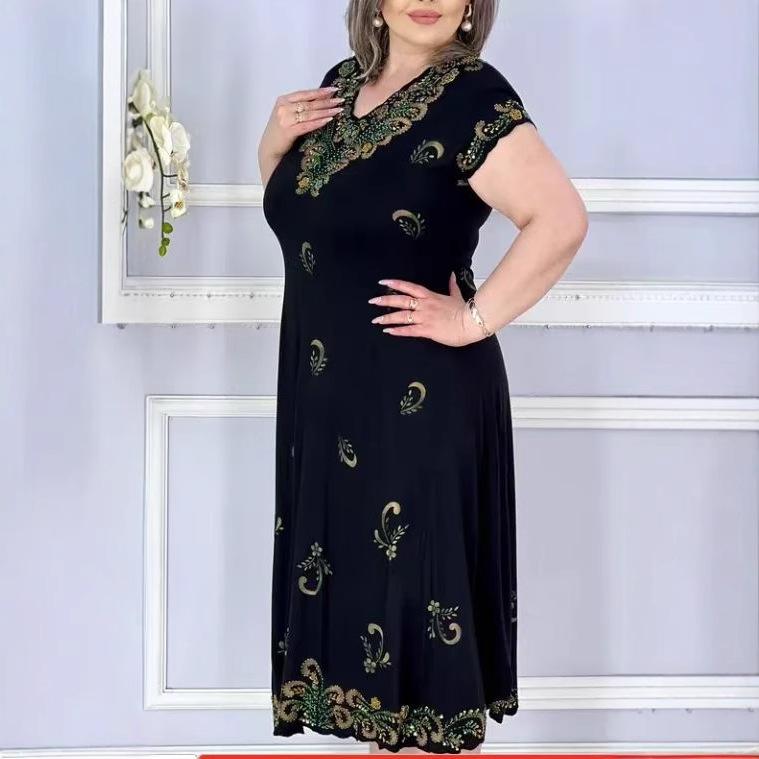 Rochie Imprimată Europeană și Americană 2025 Cross-Border 5575