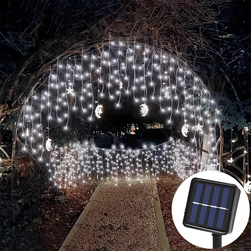 

Solar Icicle Lights Outdoor Christmas Lights Waterproof Fairy String Lights for Indoor Bedroom Garden Wedding Porch Decoration 6m 96 leds