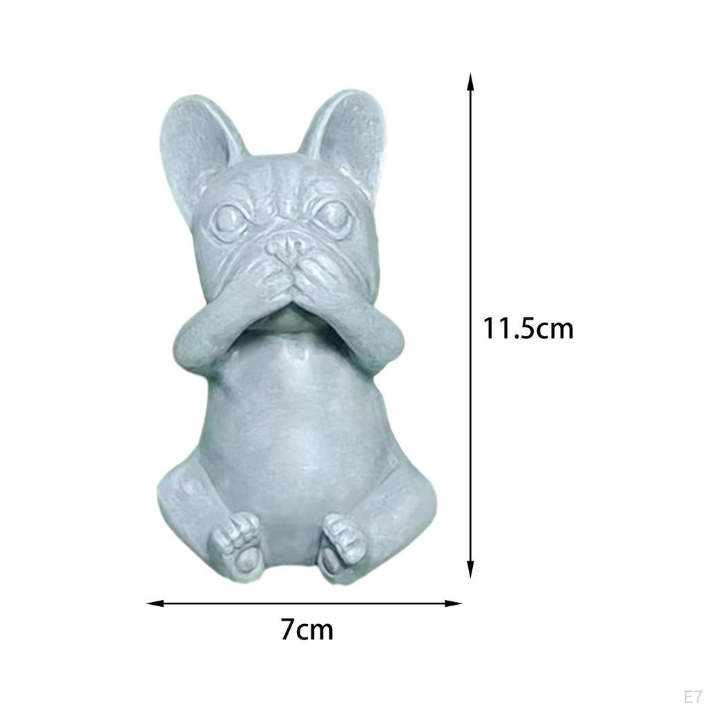 Statue Dog Sculpture Creative Sitting Garden Ornaments Outdoor Flower Beds Decor Gift