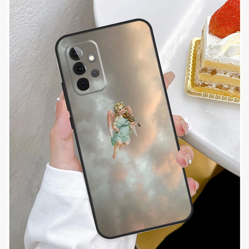 Renaissance Angel Aesthetic Case For Samsung Galaxy A55 A35 A15 A14 A34 A54 A73 A53 A33 A23 A13 A12 A32 A52 A51 Cover