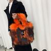 Women Luxury Faux Fur Leather Tote Bag Large Capacity Shoulder Crossbody Handbag