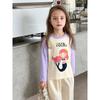 2026 Spring New Children's Top Girls' Cartoon Mermaid Print Bottoming Shirt Korean Style Cotton Long Sleeves Shirt