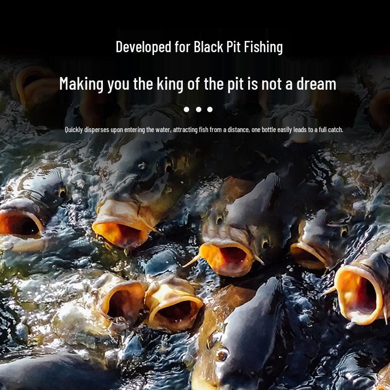 Additivo per Esca da Pesca Serie Black Pit ad Alta Concentrazione per Attrazione di Carassio e Carpa