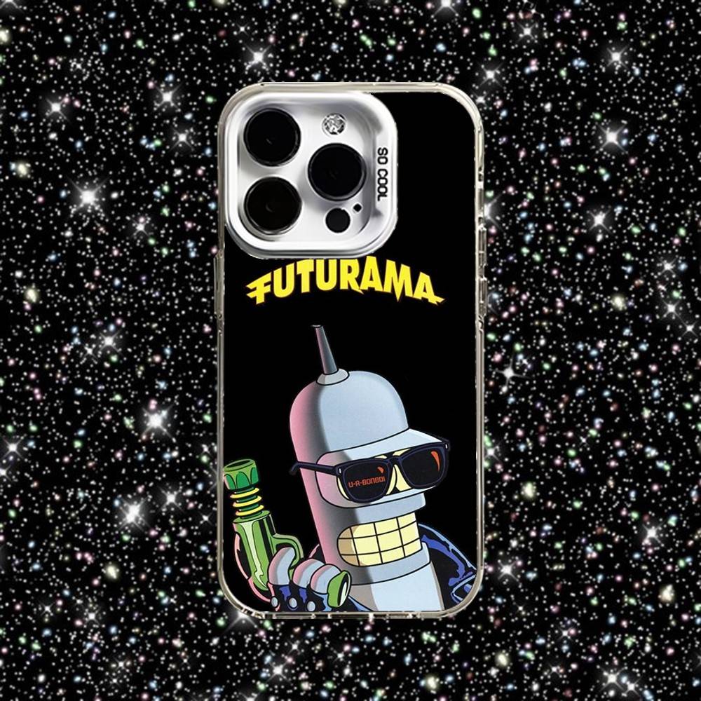 Cartoon F-Futura-mas Phone Case For iPhone 16,15,14,13,12,11,Pro,XS,Max,Plus,Mini,SE White Candy Matte Shockproof Cover