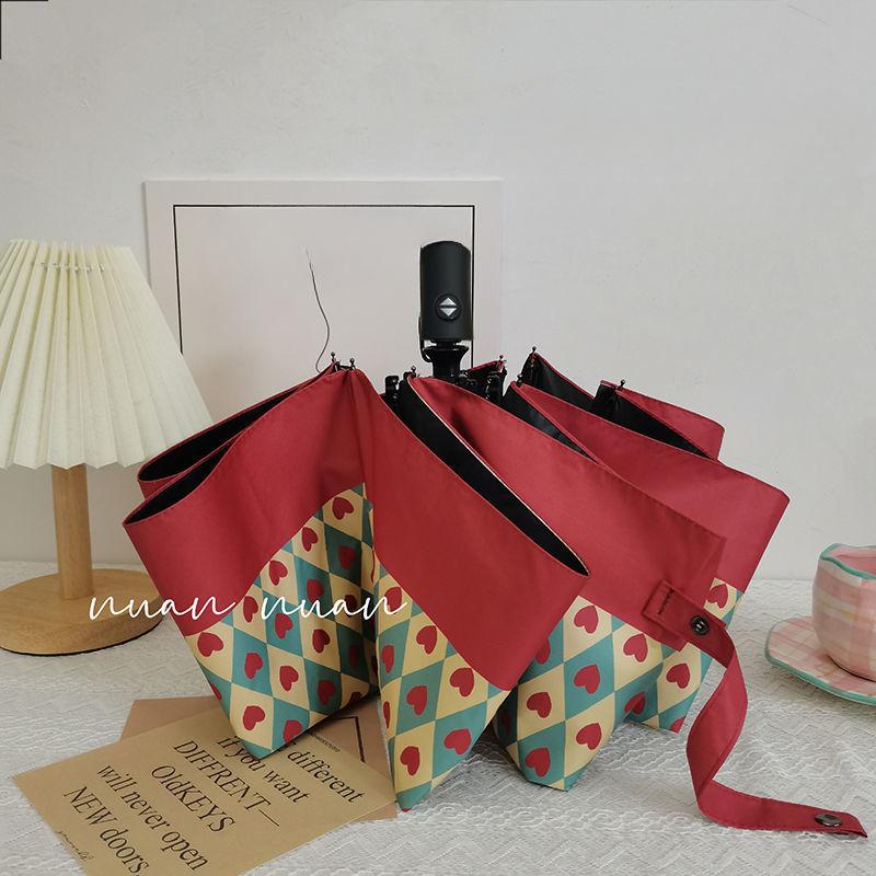 

Высококачественный автоматический зонт для любой погоды и дождя, женский, высококачественный ретро-зонт, солнцезащитный крем с защитой от ультрафиолета, солнцезащитный зонт