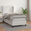 3128938 vidaXL Divan Bed with Mattress White 80x200 Cm Faux Leather