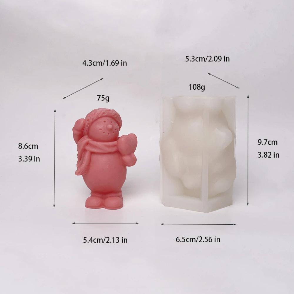 

Рождественская елка, шапка, снеговик, форма для изготовления свечей, держатель, звезда, сердце, Санта-Клаус, силиконовая форма для мыла, легко извлекаемая форма для шоколада, инструмент для изготовления гипса, подарки