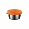Stainless Steel Sauce Cup with Silicone Lid - 304 Dipping Dish for Salad, Tomato, and Seasonings.