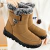Snow Boots, Cotton Boots, Women's Shoes, Outdoor Shoes, Travel Shoes, Thick Shoes, Warm Shoes, High Top Shoes, Cotton Shoes, Mid Length Shoes