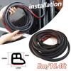 5M/16.4FT Car Door Trunk Seal Strip L Shape Rubber Weather Strip Edge For Toyota