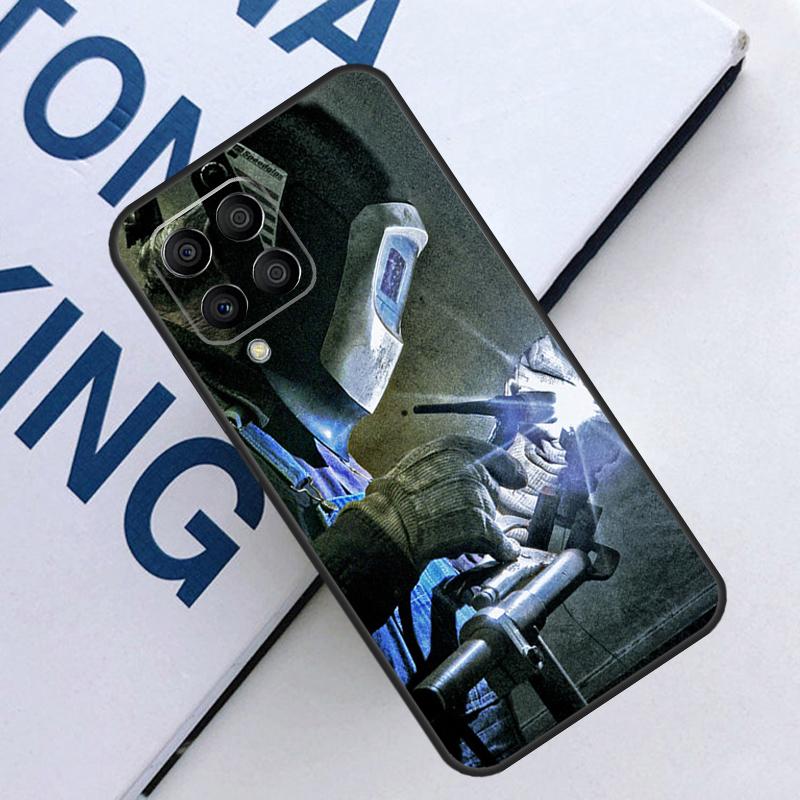 Welder Welding Hot Metal Worker For Samsung Galaxy M21 M11 M31 M13 M33 M35 M53 M55 M15 M14 M34 M54 M12 M32 M52 M06 M16 Case