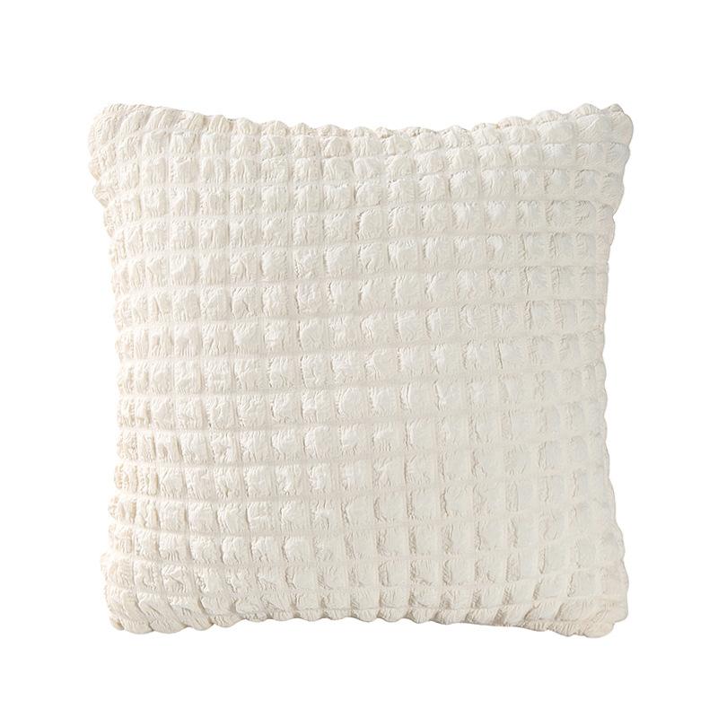 2 Packs Throw Pillow Covers 18x18 Inch for Living Room Couch Bed Sofa Soft Striped Corduroy Square Cushion Case 45x45 cm Farmhous Home Decor
