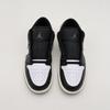 553558-092 Nike Air Jordan 1 Low Black Medium Olive White (Men's)