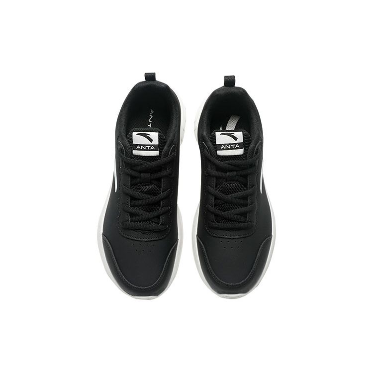 Anta Running Series Fabric Synthetic Leather Comfortable Versatile Shock Absorbing Non-Slip Low-Top Running Shoes Women sneaker Black 922345527-6