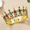 Diadema Tiara Corona di Re Barocca Europea con Strass