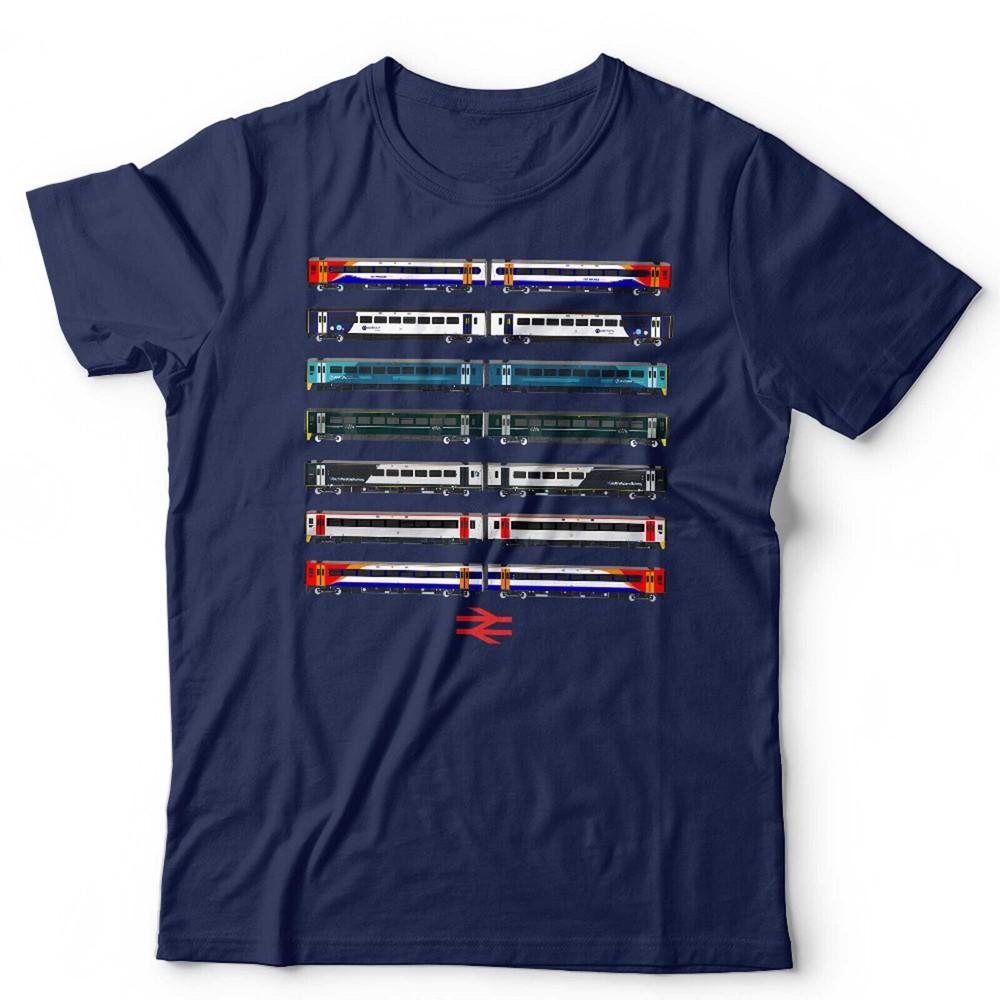 Train T Shirt Modern British Unisex Kids Trainspotter Railfan British Rail S