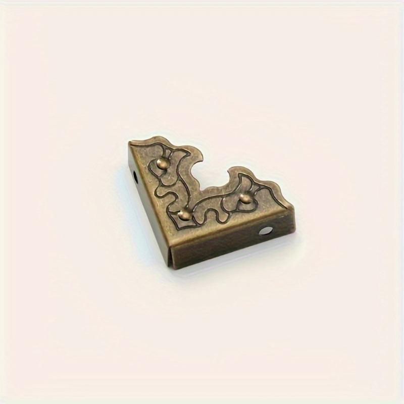 20Pcs Antique Furniture Accessories Metal Corner Protector Metal Crafts Jewelry Box Edge Safety Guard Corner 25mm Right Angle