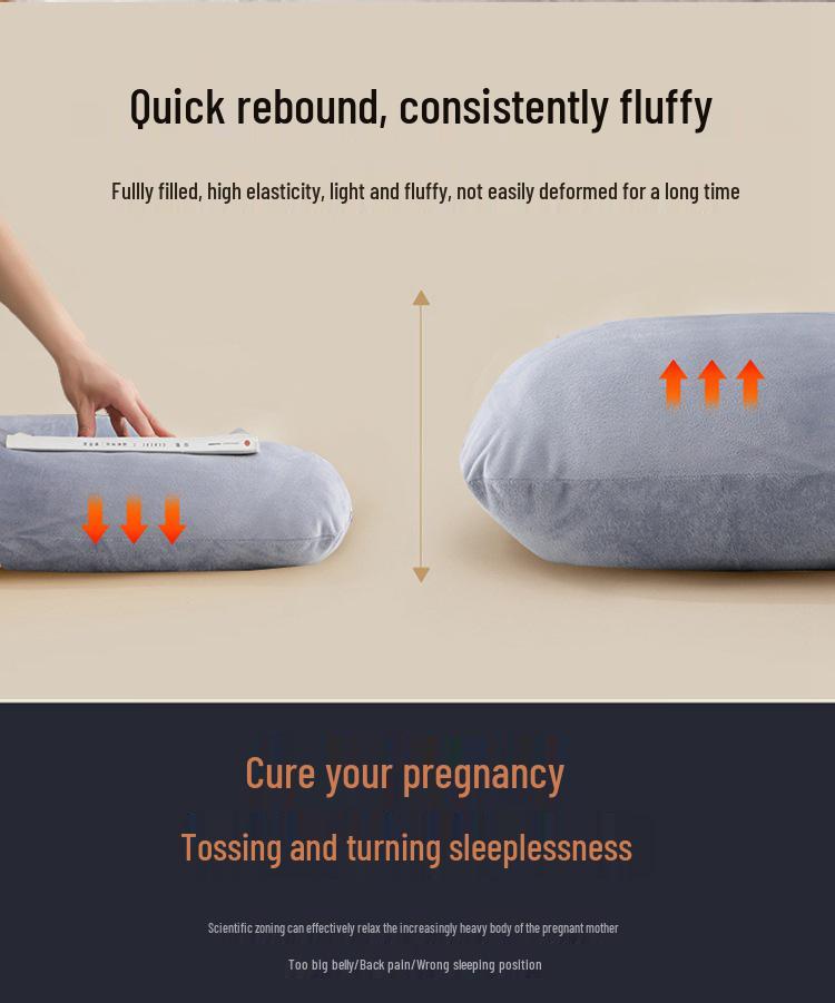 Wow Detachable G-shaped Pregnancy Pillow with Lumbar Support for Side Sleeping