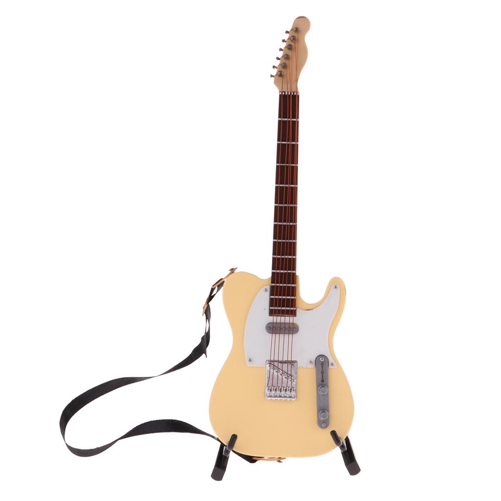 Buy Wooden Electric Guitar Musical Instrument Model for 1/6 Action ...