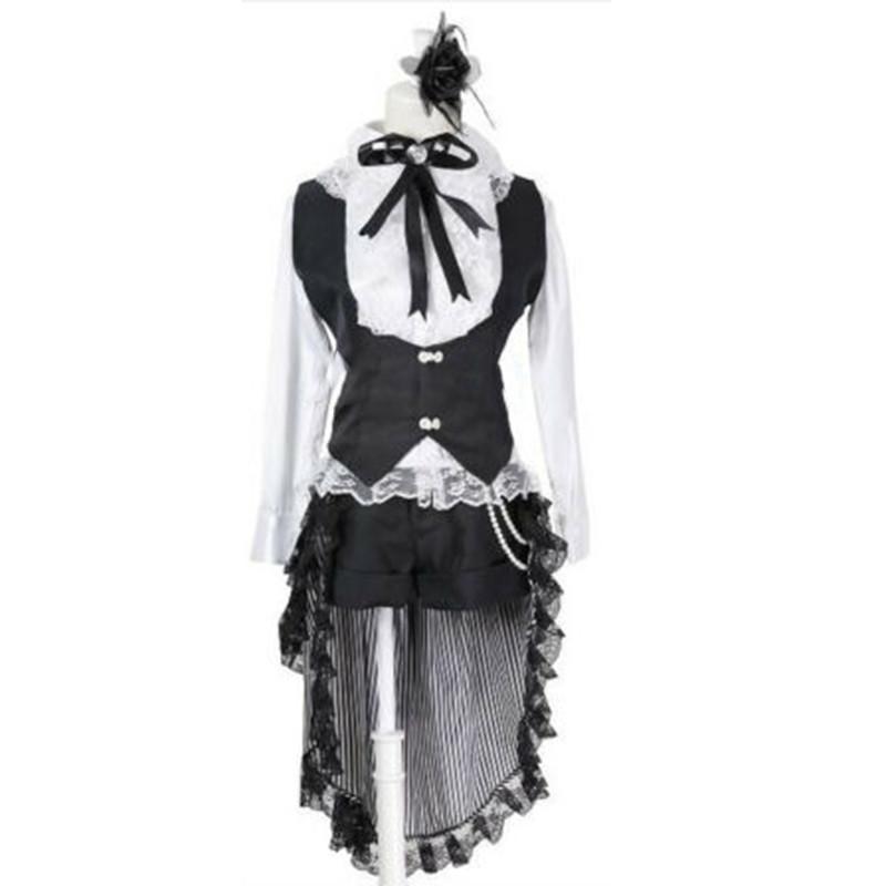 

Батлер Блэк Сиэль Фантомхайв Куросицудзи Костюм для косплея Униформа Наряд Костюм M