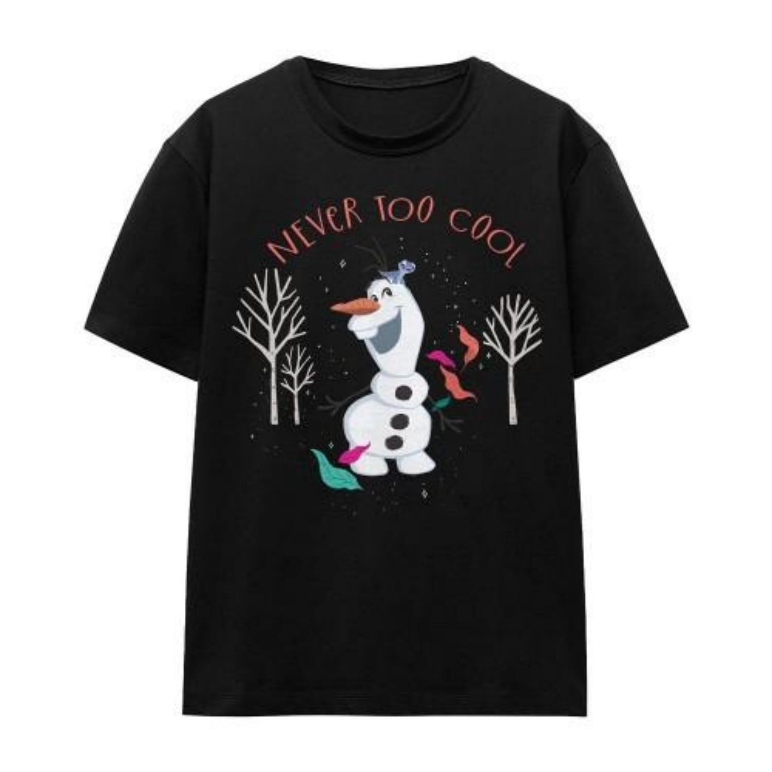 frozen Unisex Adult Never Too Cool Olaf T-Shirt XXXXL