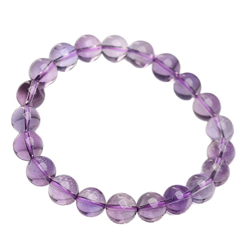 Hongchu Crystal Natural Bolivian Amethyst Bracelet Ice Glass Mirror Electric Light Amethyst Bracelet