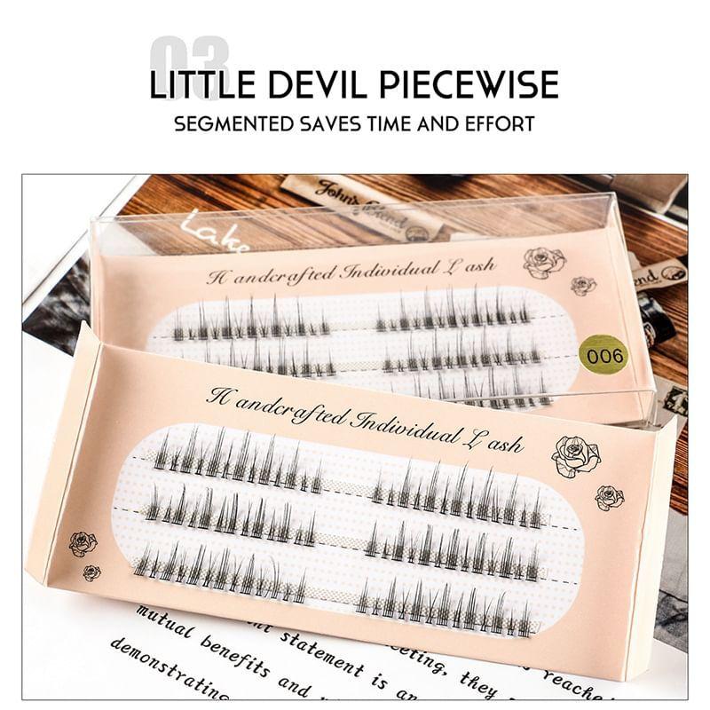 Lashie - Natural Wispy Cluster False Eyelashes (Various Designs)