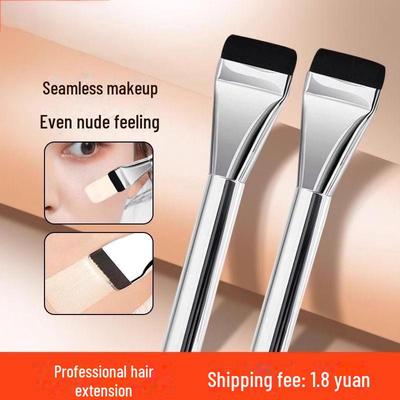 Koreaanse Platte Kop Foundation Kwast - Ideaal voor Studenten en Make-up Artisten, Perfect voor Concealer, Poeder en Basis Make-up.