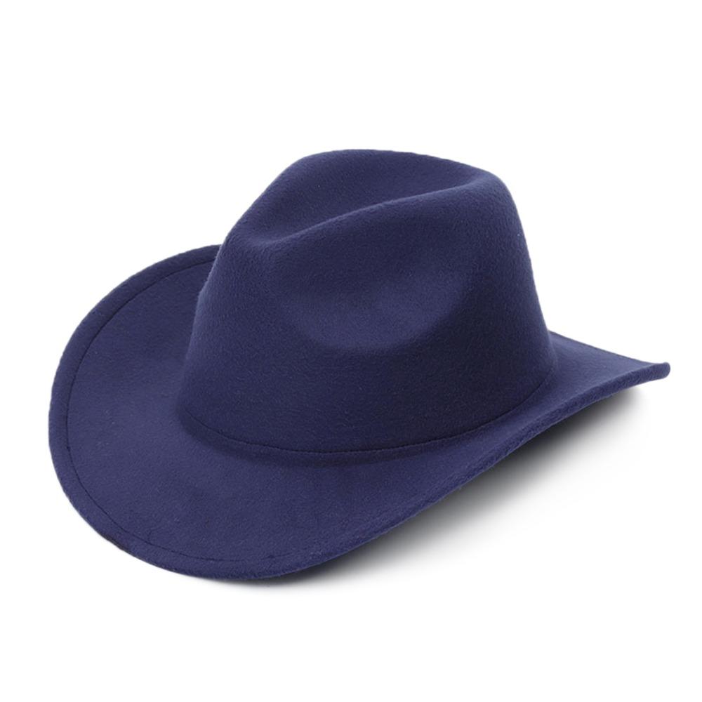 Solid Color Jazz Cap Felt Panama New Fedora Hat Dress Dance Party