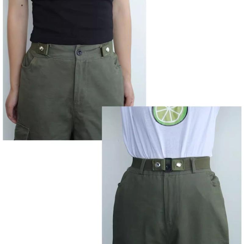 Practical Belt Snap Fastener Elastic Belt Slim Shaping Girdle Belt Adjustable Waist Belt Jeans Waiststrap for All Age